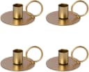 OTTO HOME Stabkerzenhalter Adaliz 4er Set Gold Metall Bild 1