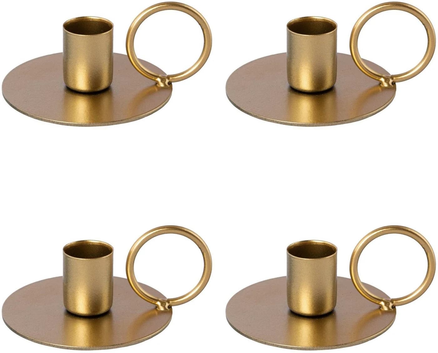 OTTO HOME Stabkerzenhalter Adaliz 4er Set Gold Metall