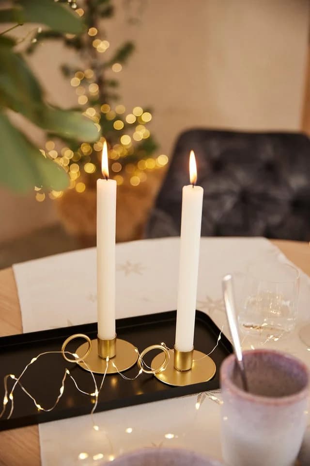OTTO HOME Stabkerzenhalter Adaliz 4er Set Gold Metall - Bild 2