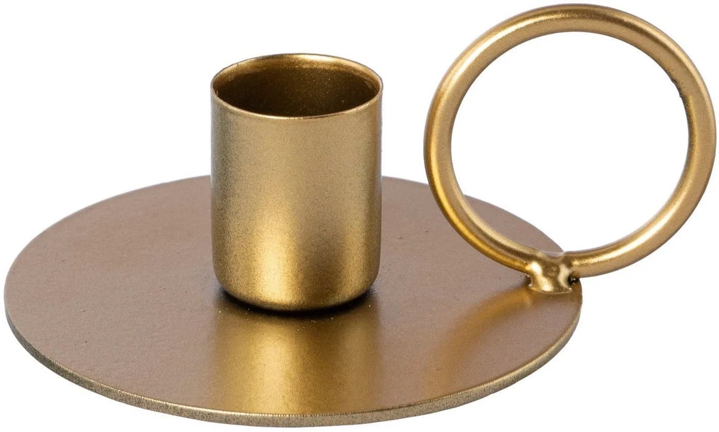 OTTO HOME Stabkerzenhalter Adaliz 4er Set Gold Metall - Bild 4