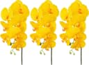 CREATIV GREEN Kunstorchidee Phalaenopsis 3er Set Gelb Bild 1