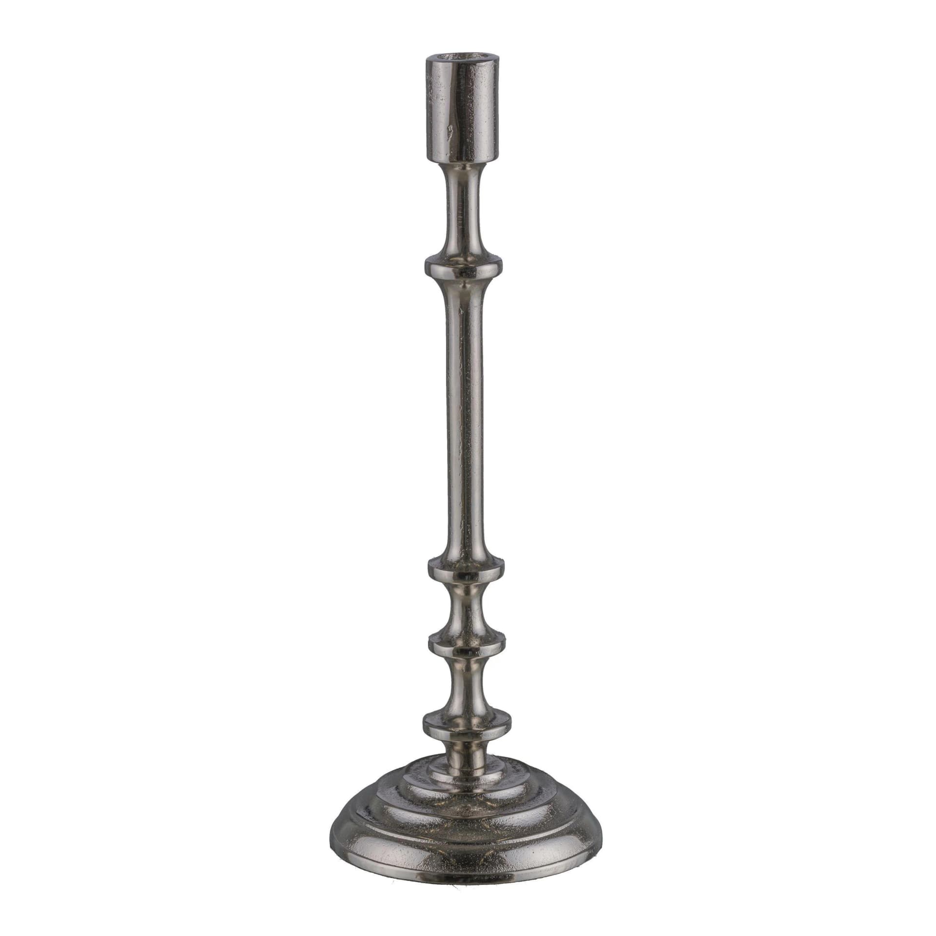 Kerzenhalter CLASSIC Aluminium Silber