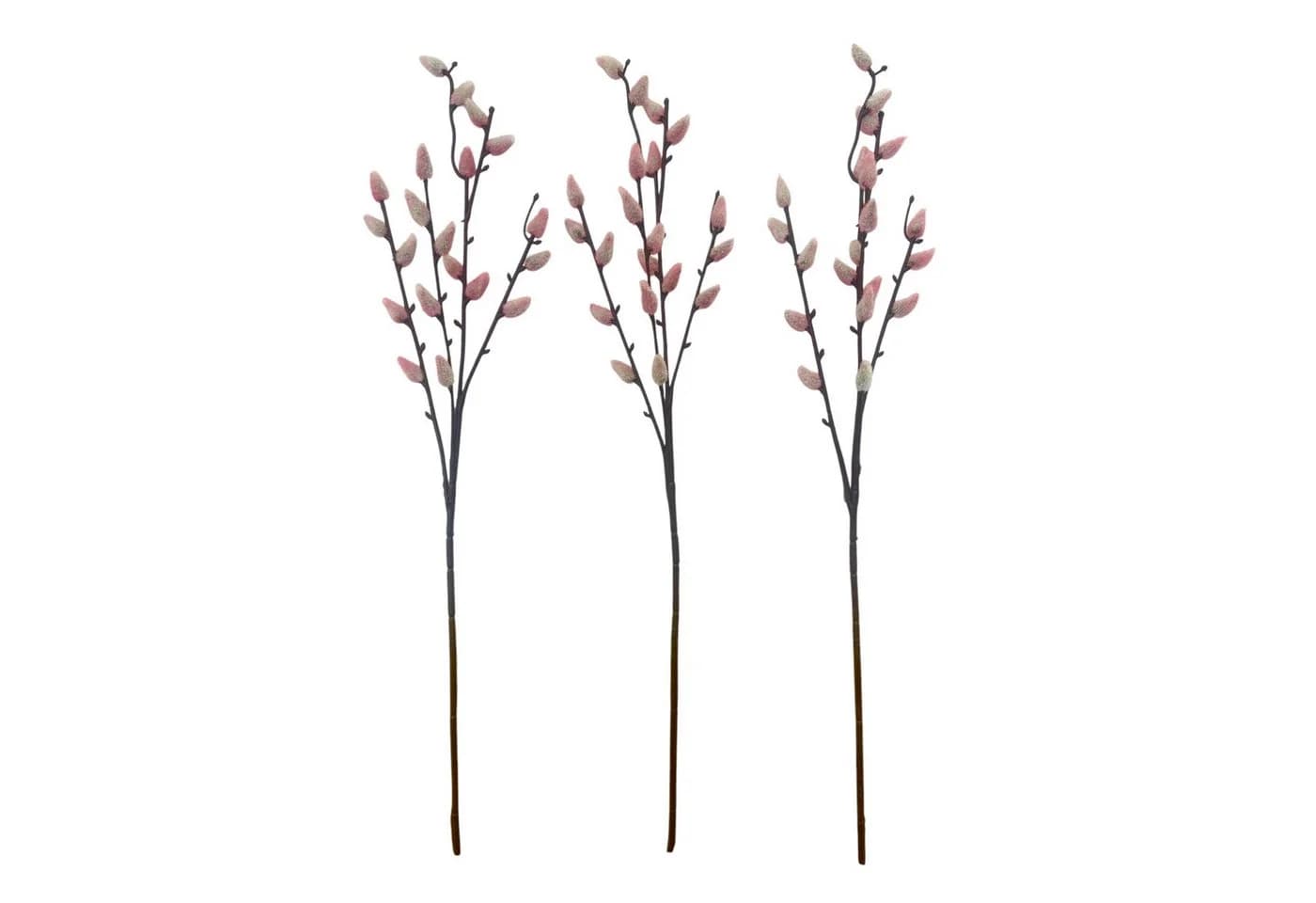 Künstlicher Weidenkätzchen-Bund 53cm Palmkätzchen Osterdeko Pink-Rosa naninoa GmbH - Bild 3