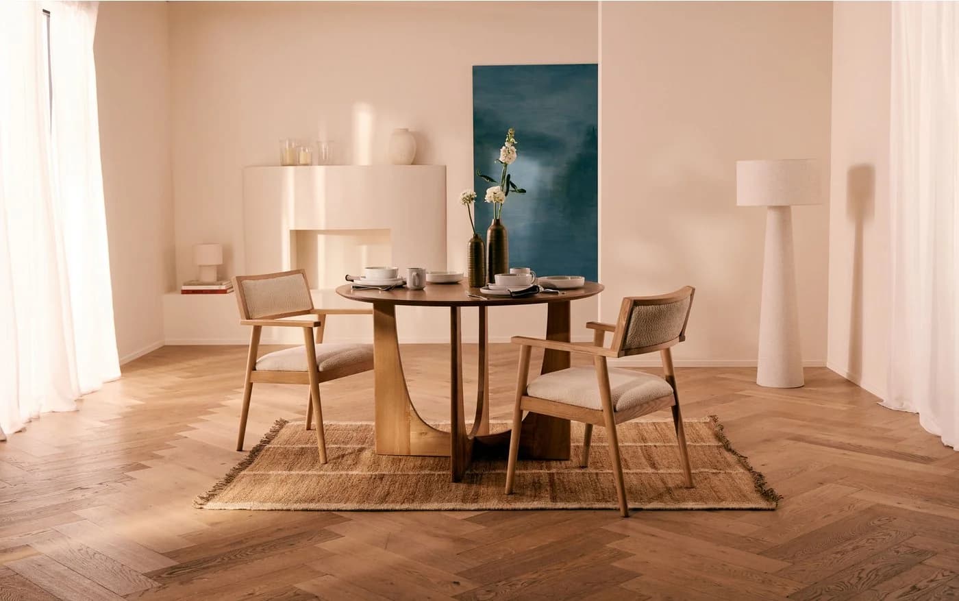 LEGER HOME Tischvase Vase Gelb Senf Glas Elegant