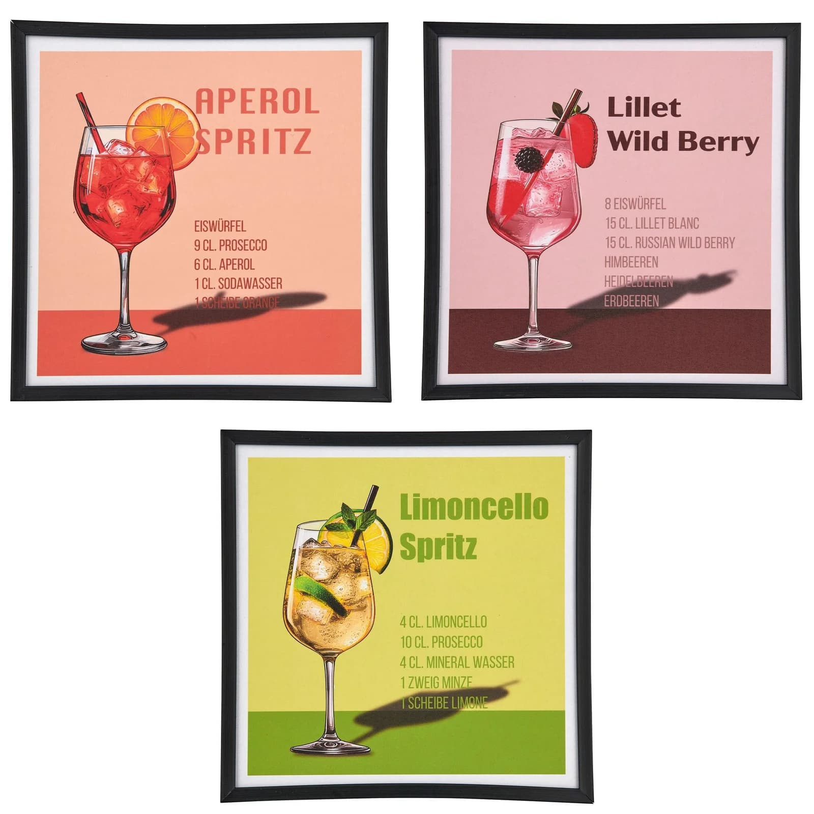 Canvas Wandbild COCKTAILS Gasper