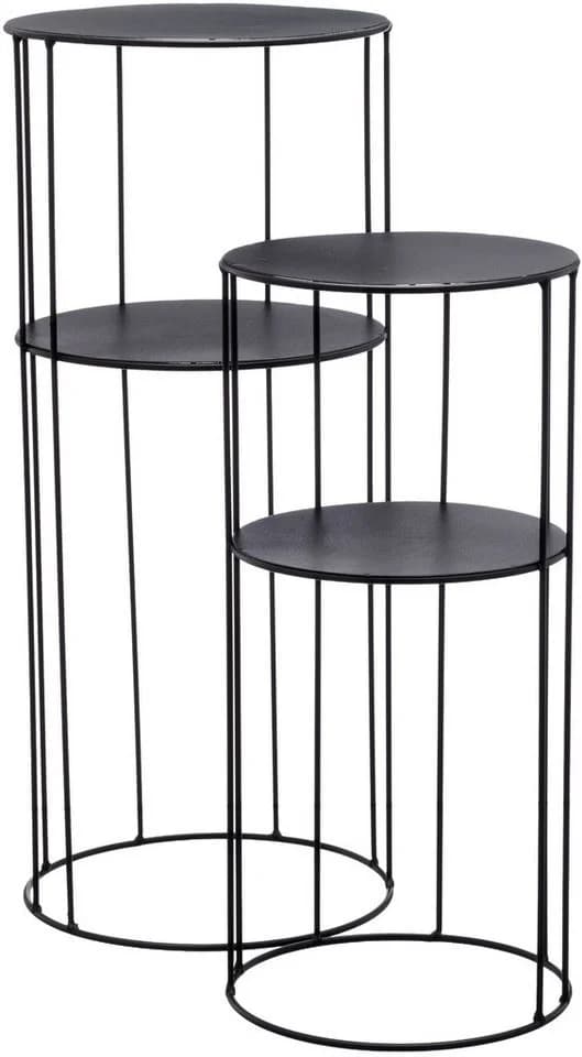 Blumenständer CREATIV HOME Pflanzgestell schwarz modern - Bild 2