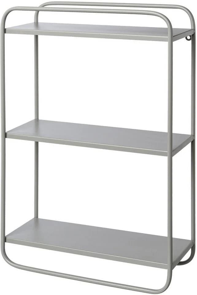 CREATIV HOME Wandregal Metall 3 Ablagen caramel