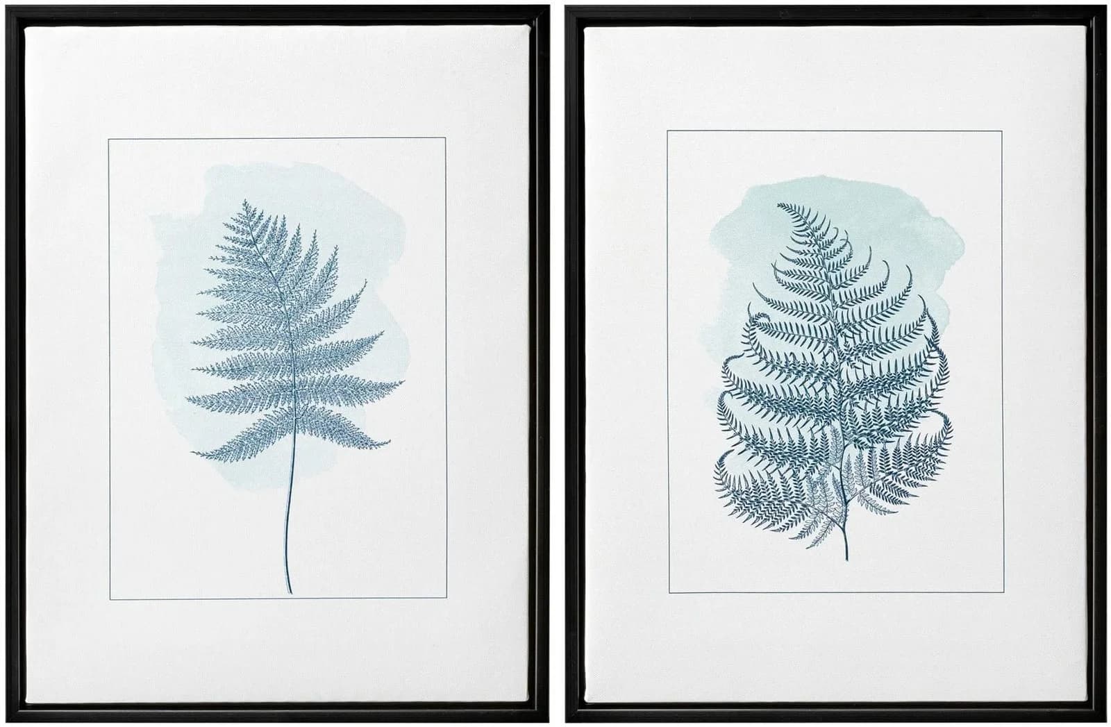 Creativ home Bild-Set FARN 2-Stück Kunststoffrahmen