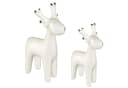 Creativ home Weihnachtsfigur Keramikfigur Elch (4 St) handbemalt Bild 1
