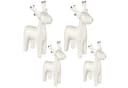 Creativ home Weihnachtsfigur Keramikfigur Elch (4 St) handbemalt Bild 2