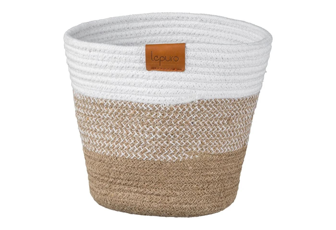 Creativ home Übertopf 2er Set Jute Baumwolle