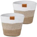 Creativ home Übertopf 2er Set Jute Baumwolle Bild 3