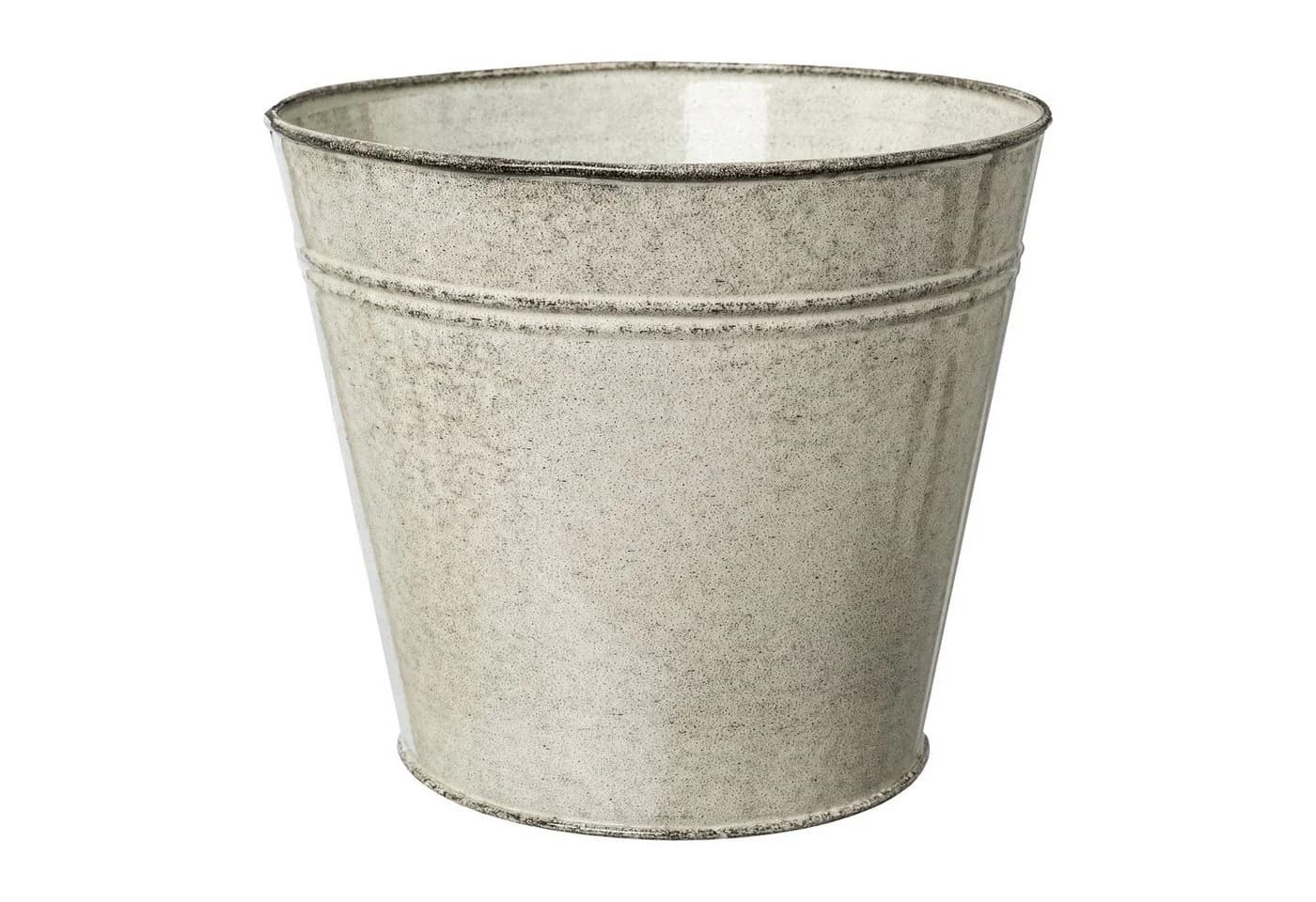 Creativ home Übertopf-Set 3-tlg. Metall Creme/Grau - Bild 3