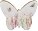 Creativ Home Dekofigur Schmetterling 2er-Set Pastellrosa Mangoholz Bild 1