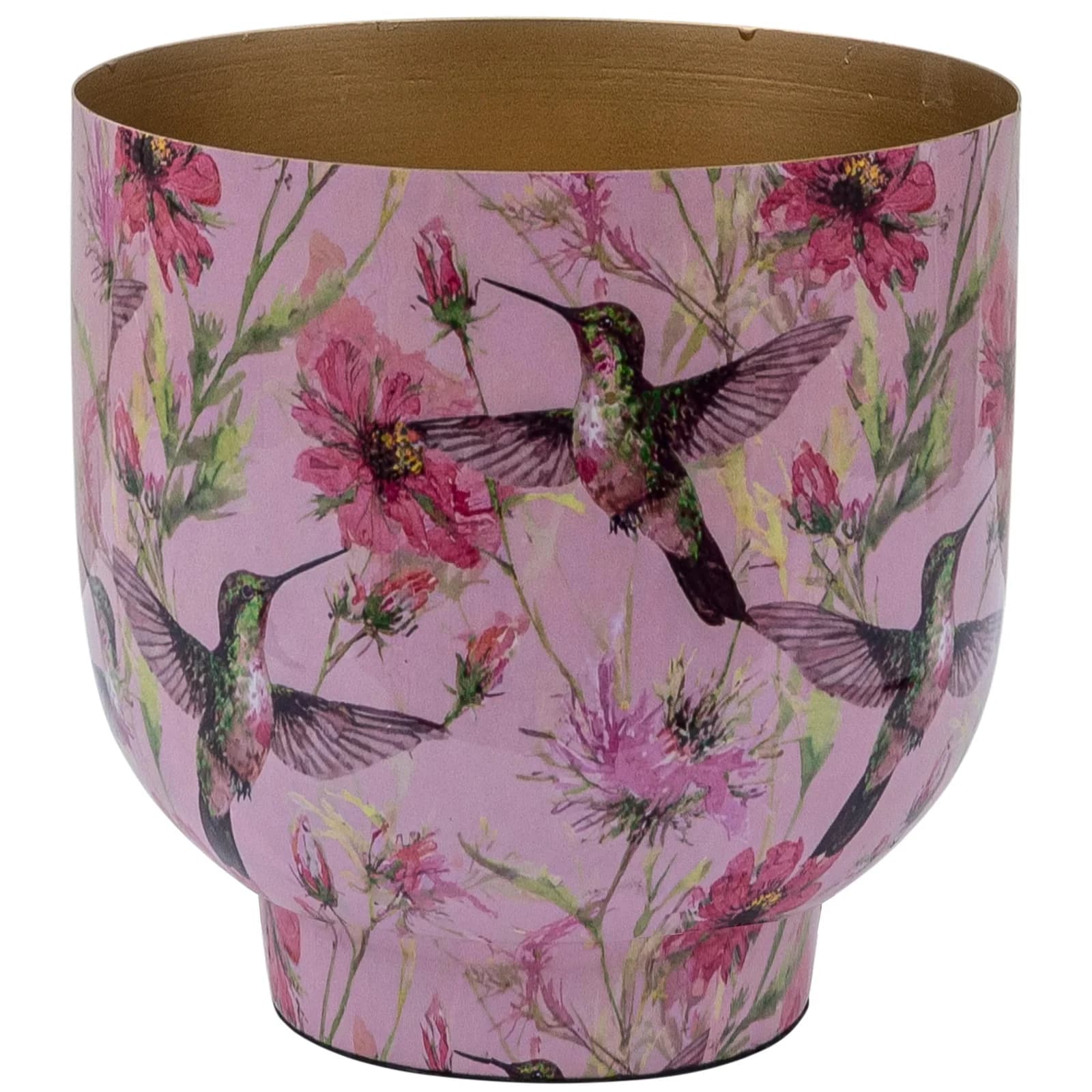 Übertopf CREATIV HOME Kolibridekor Rosa - Bild 3