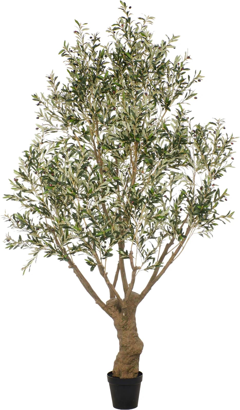 Creativ Green Kunstbaum Olive Grün 300cm mit Übertopf