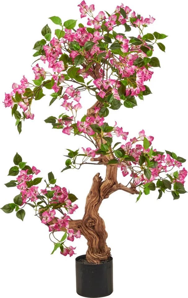 Creativ Green Künstlicher Bougainvillea-Baum Rosa Schwarz 130cm - Bild 2