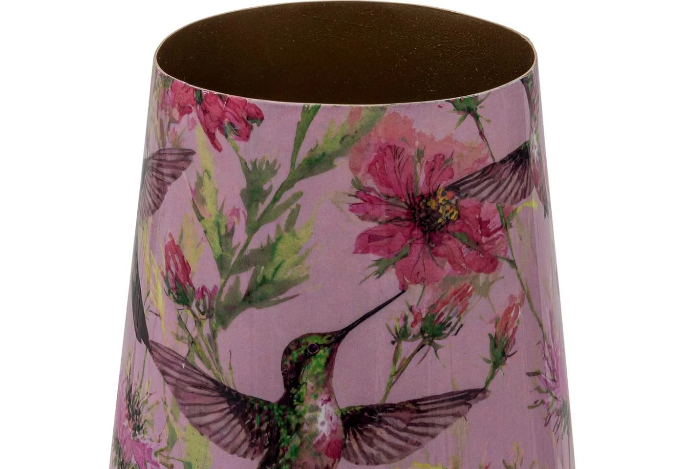 Tischvase CREATIV HOME Vase Rosa Florales Dekor