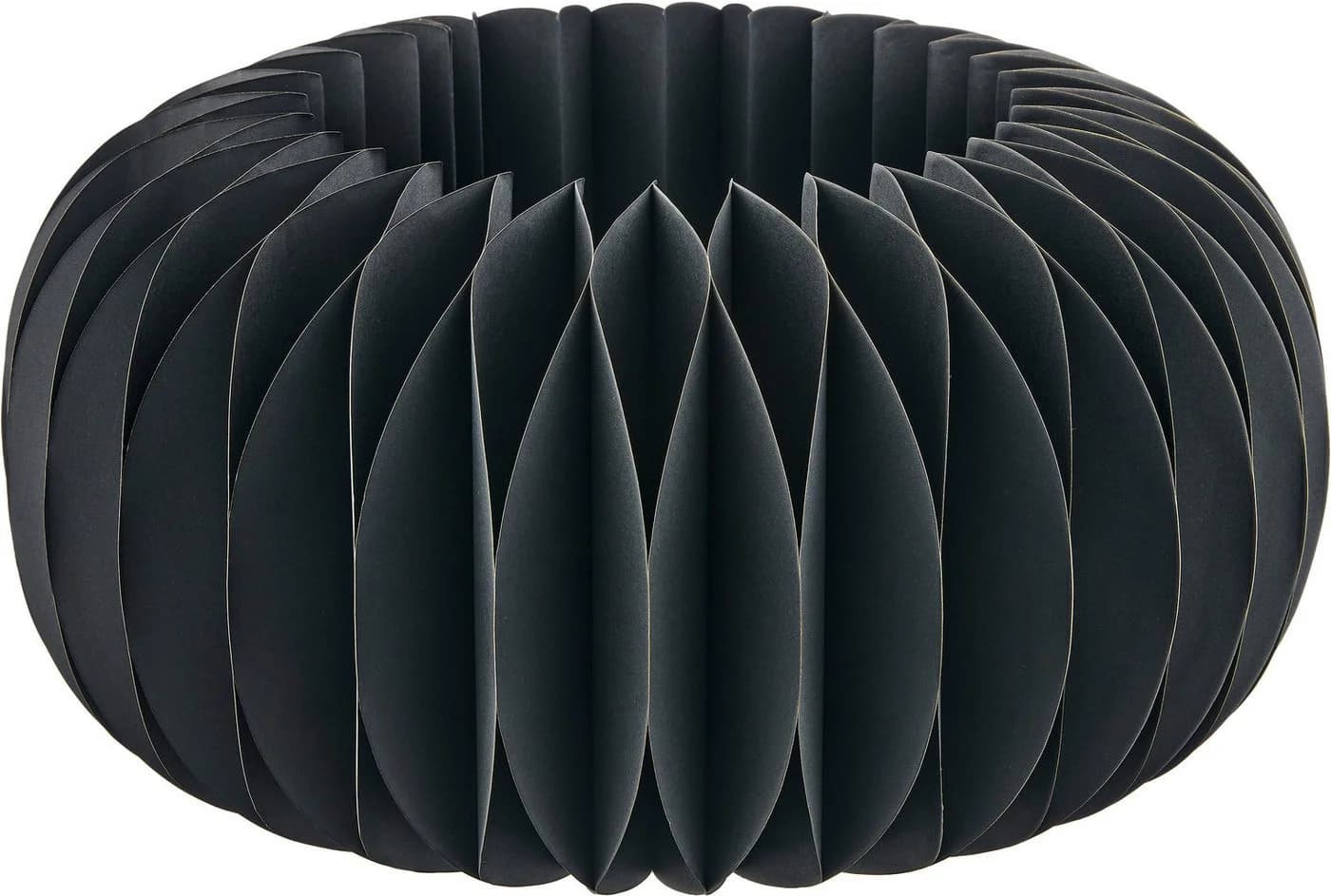 Creativ home Windlicht Schwarz Glas Papier Magnetverschluss - Bild 3