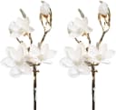Kunstzweig Magnolie 2er Set Weiß LED Weihnachtsdeko Bild 2