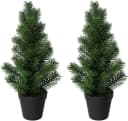 Creativ green 2er Set Künstlicher Weihnachtsbaum Grün 43cm Bild 1