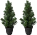Creativ green 2er Set Künstlicher Weihnachtsbaum Grün 43cm Bild 2