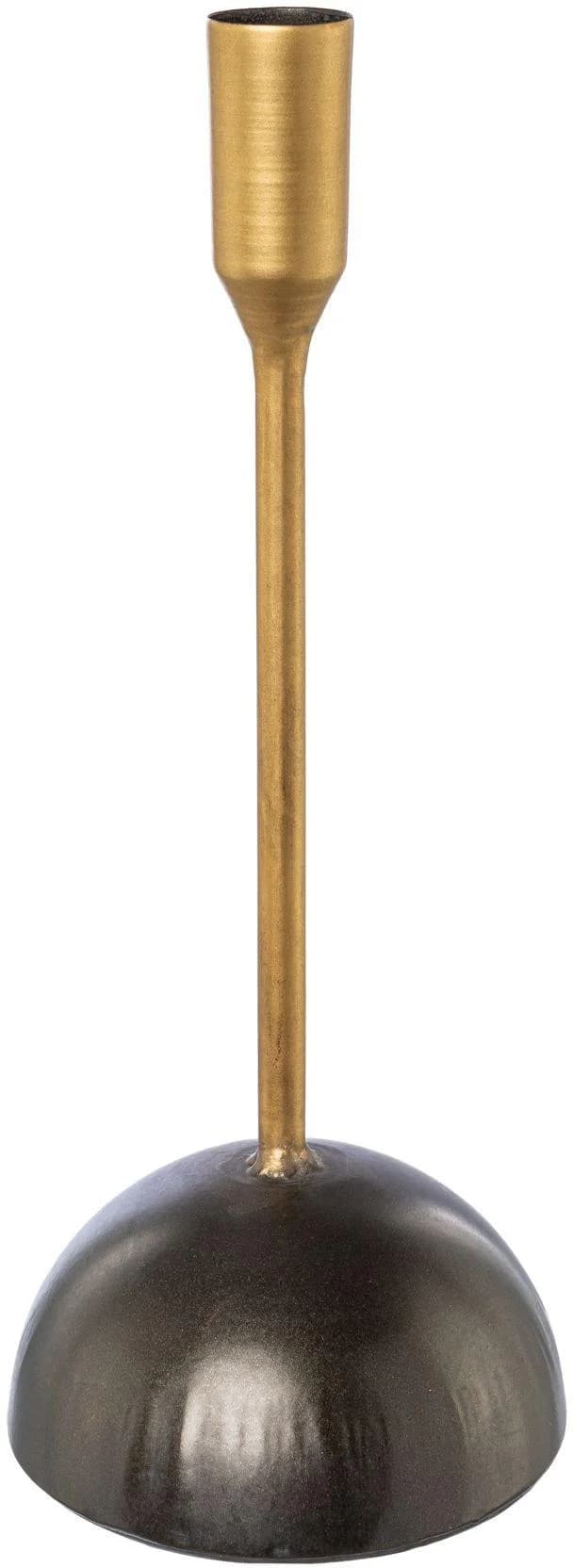 Kerzenhalter CREATIV DECO Weihnachtsdeko Altgoldfarben Schwarz Metall
