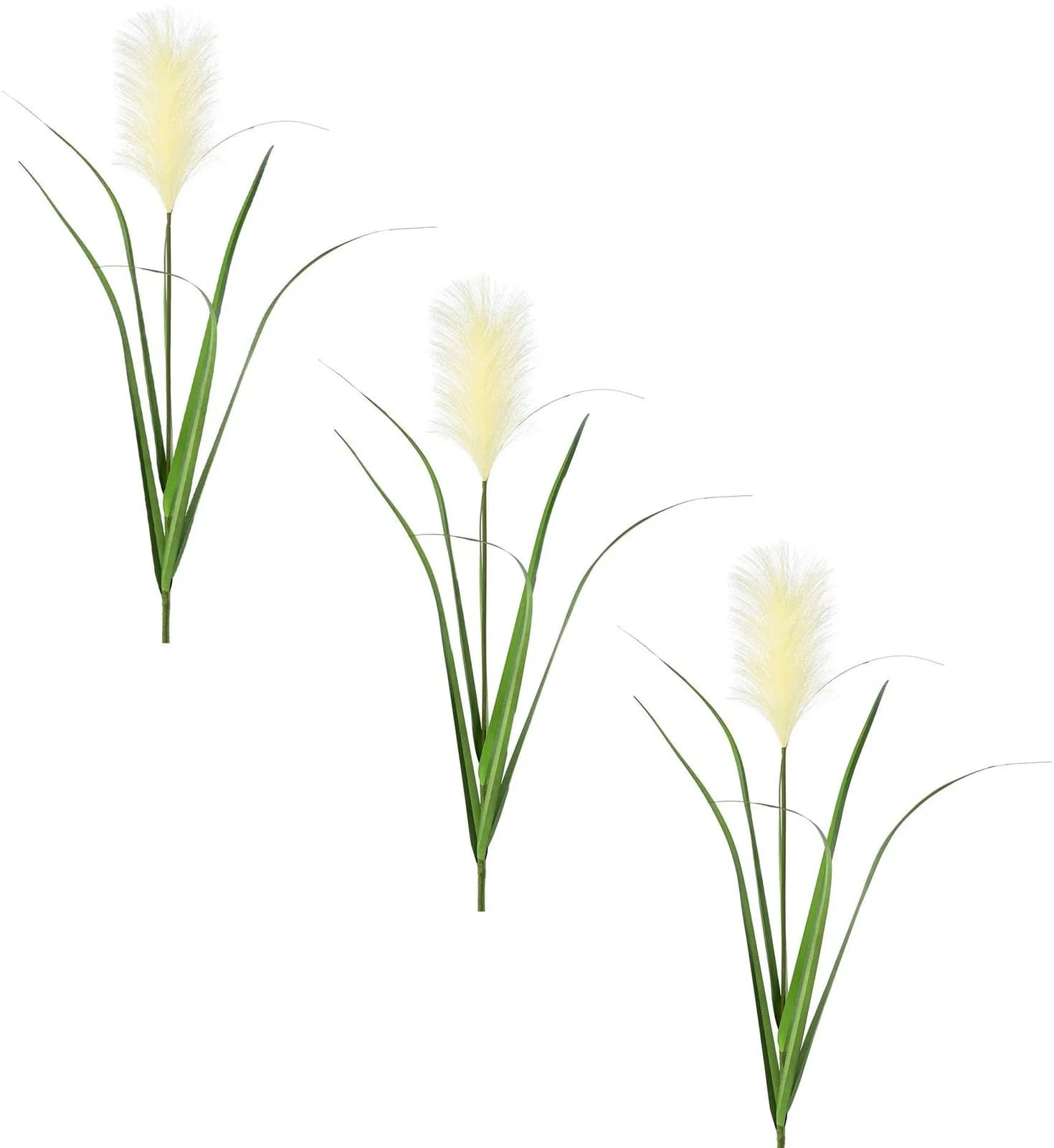 CREATIV GREEN Kunstzweig Pampasgras Beige 107cm
