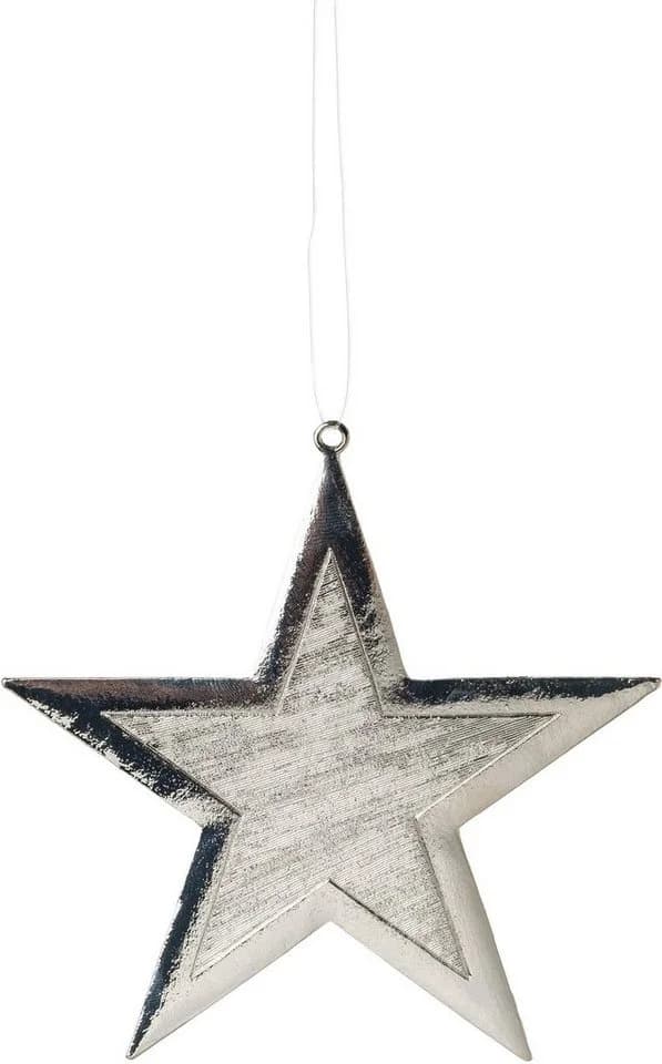 Creativ deco Baumbehang Weihnachtsdeko, Christbaumschmuck 6er Set mit Gravur-Optik