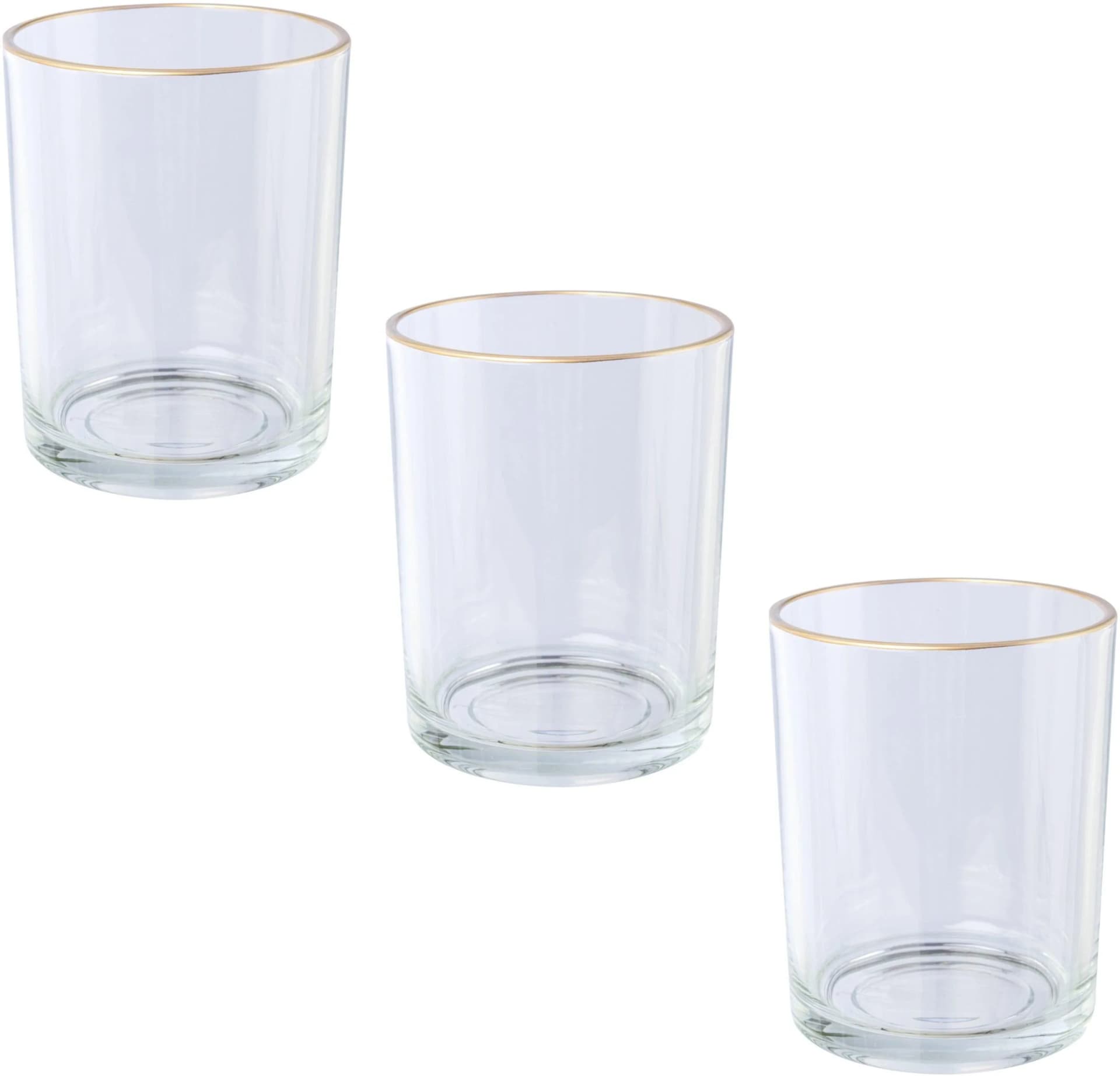 Teelichthalter CREATIV DECO "Weihnachtsdeko" Transparent Glas Kerzenhalter