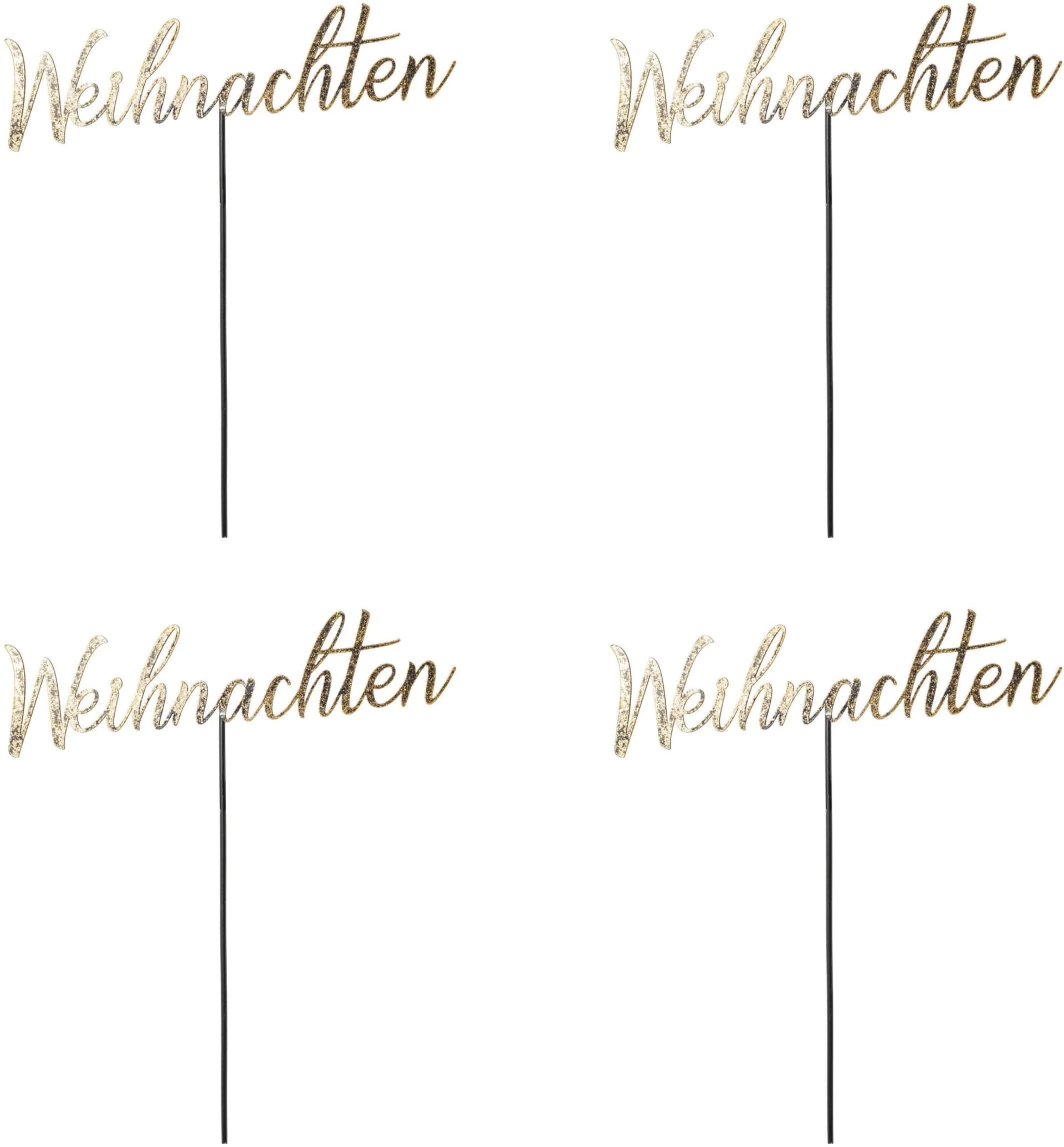 Goldfarbener Deko-Schriftzug aus Metall