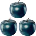 CREATIV DECO Weihnachtsdeko Dekofigur 3er Set Petrol Blau Keramik Glitzer Bild 2