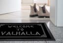 MoonWorks Fußmatte Welcome to Valhalla Schwarz Bild 5