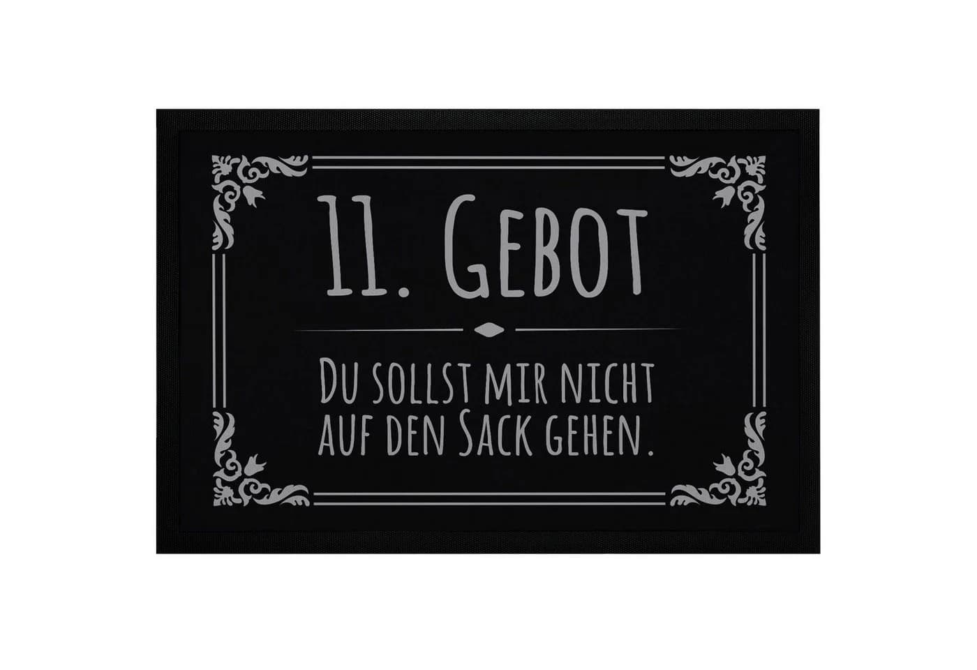 MoonWorks Fußmatte mit lustigem Spruch Schwarz - Bild 2