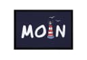 MoonWorks Fußmatte Moin maritim Leuchtturm schwarz Bild 2