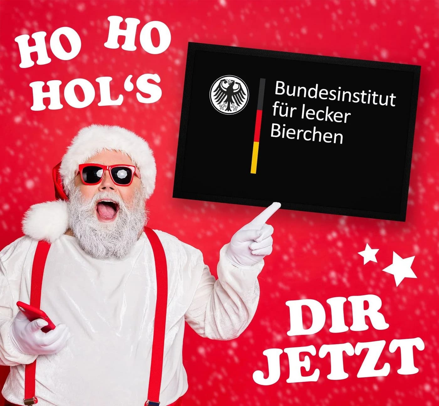 MoonWorks Fußmatte Spruch Bier Lustig Bundesinstitut für lecker Bierchen