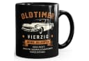 MoonWorks Kaffee-Tasse Oldtimer Retro Design Schwarz Keramik Bild 2
