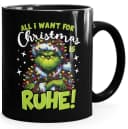 MoonWorks Keramiktasse Grinch Motiv Schwarz Bild 2