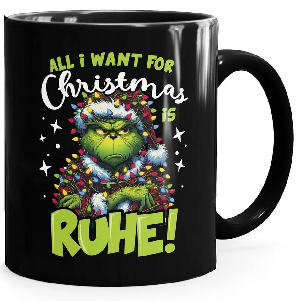 MoonWorks Keramiktasse Grinch Motiv Schwarz - Bild 2