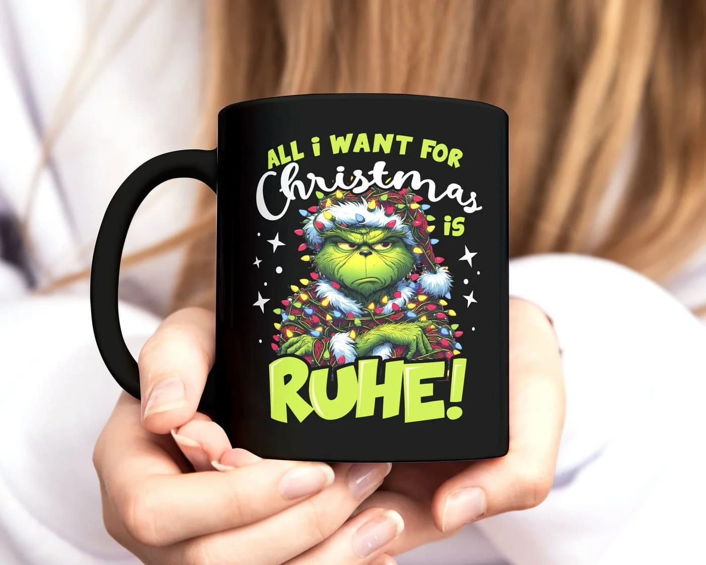 MoonWorks Keramiktasse Grinch Motiv Schwarz - Bild 4