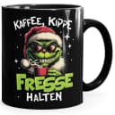 MoonWorks Keramiktasse mit Grinch Weihnachtsmotiv Schwarz Bild 2