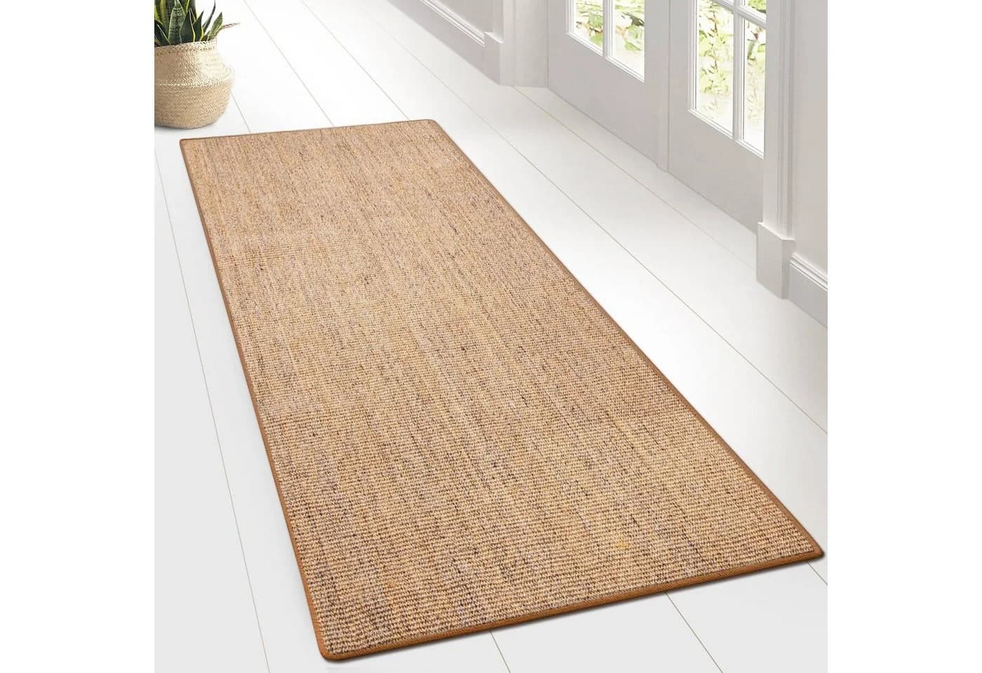 Floordirekt Sisalteppich Sylt – Naturfaser Teppich mit Latexrücken, antistatisch, rechteckig, Höhe: 8 mm, verschiedene Größen & Farben mit Ausfransschutz, für Fußbodenheizungen - Bild 2