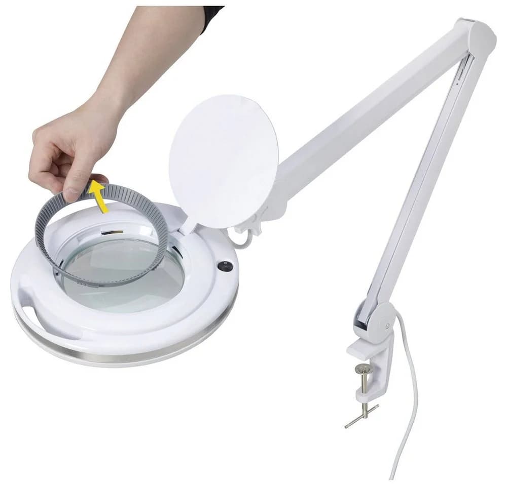 TOOLCRAFT LED Lupenleuchte 60 SMD LED 3D 1.75X Vergrößerung