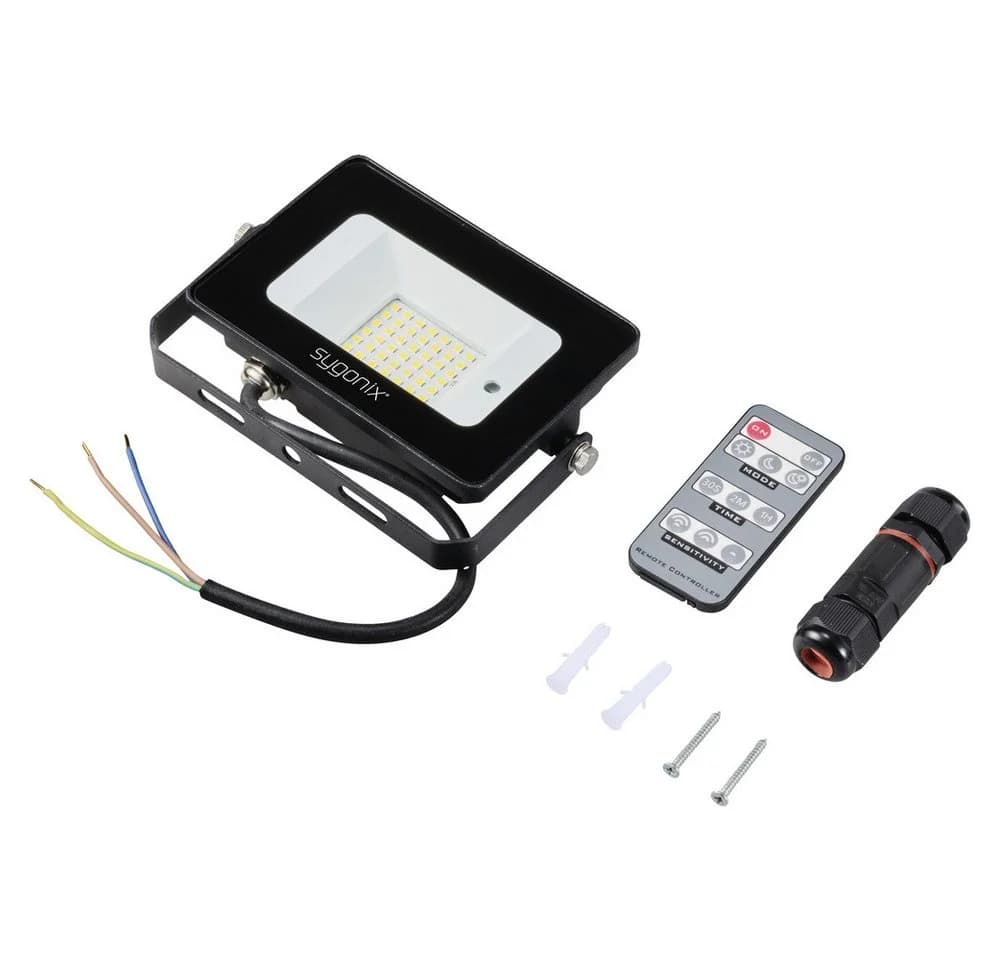Sygonix LED Außenstrahler mit Bewegungsmelder IP65 Schwarz - Bild 4