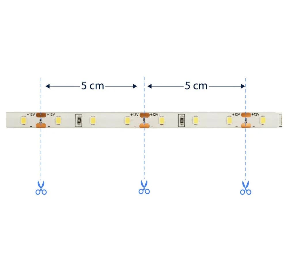 Sygonix LED-Streifen 5m Kaltweiß 12V/DC Komplettset