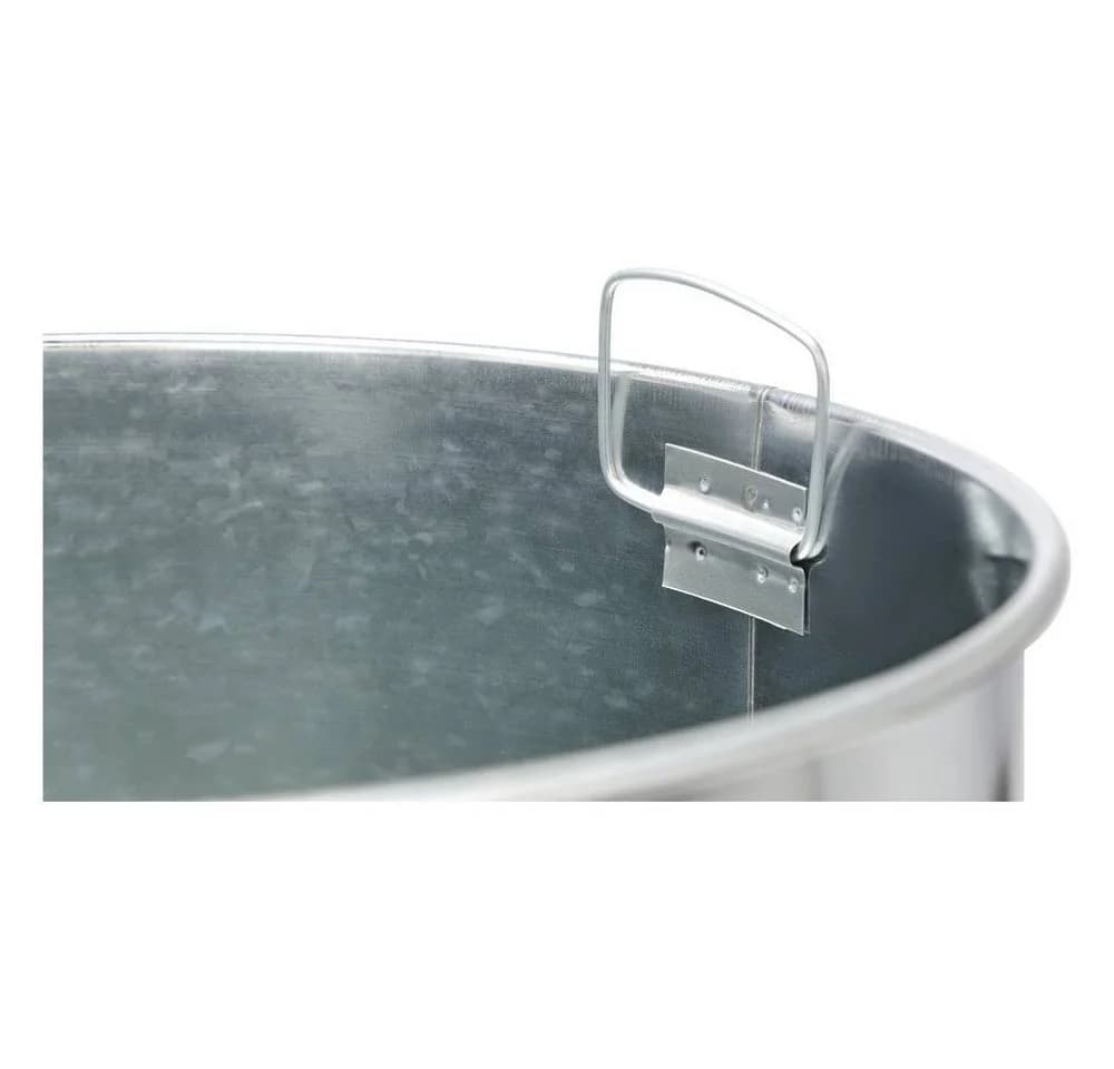 Elevar Abfalleimer 50 l Edelstahl Aluminium Silber - Bild 5