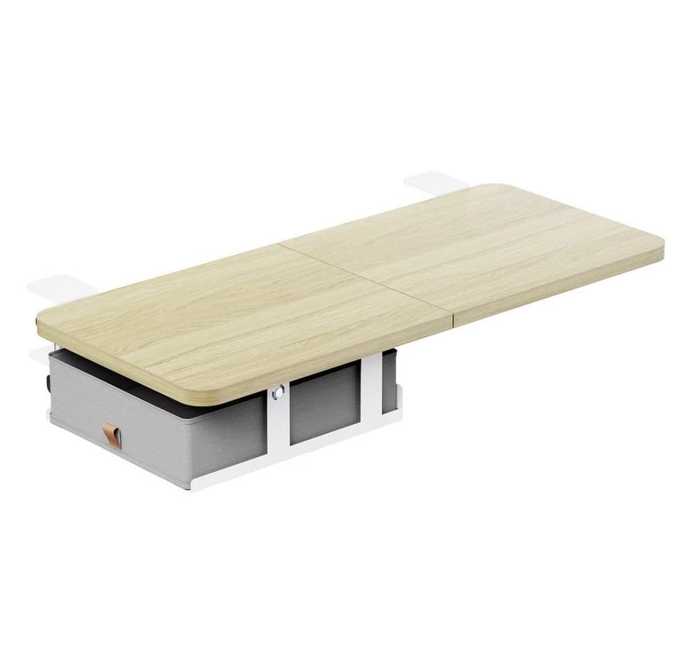 SpeaKa Professional Schreibtischaufsatz mit Schublade Helles Holz - Bild 3