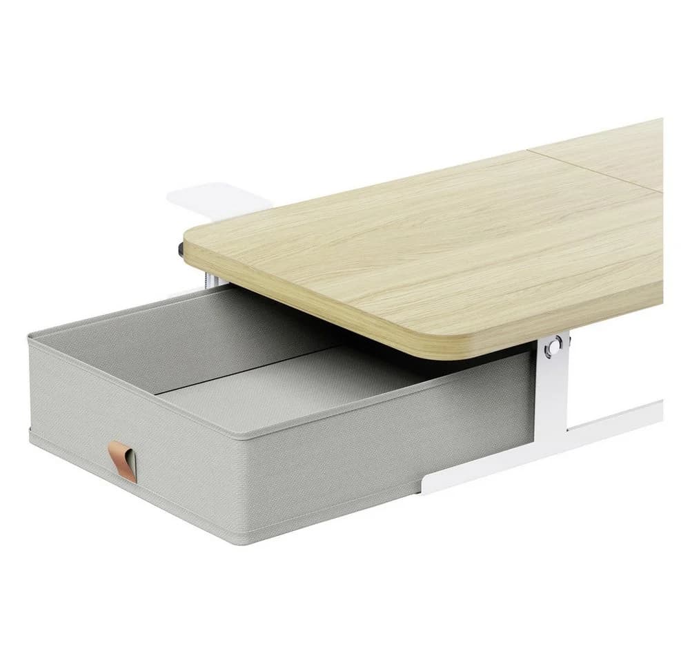 SpeaKa Professional Schreibtischaufsatz mit Schublade Helles Holz - Bild 5