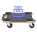 TOOLCRAFT Transportroller Erweiterbare Rollplatte MDF Traglast 200 kg Bild 1