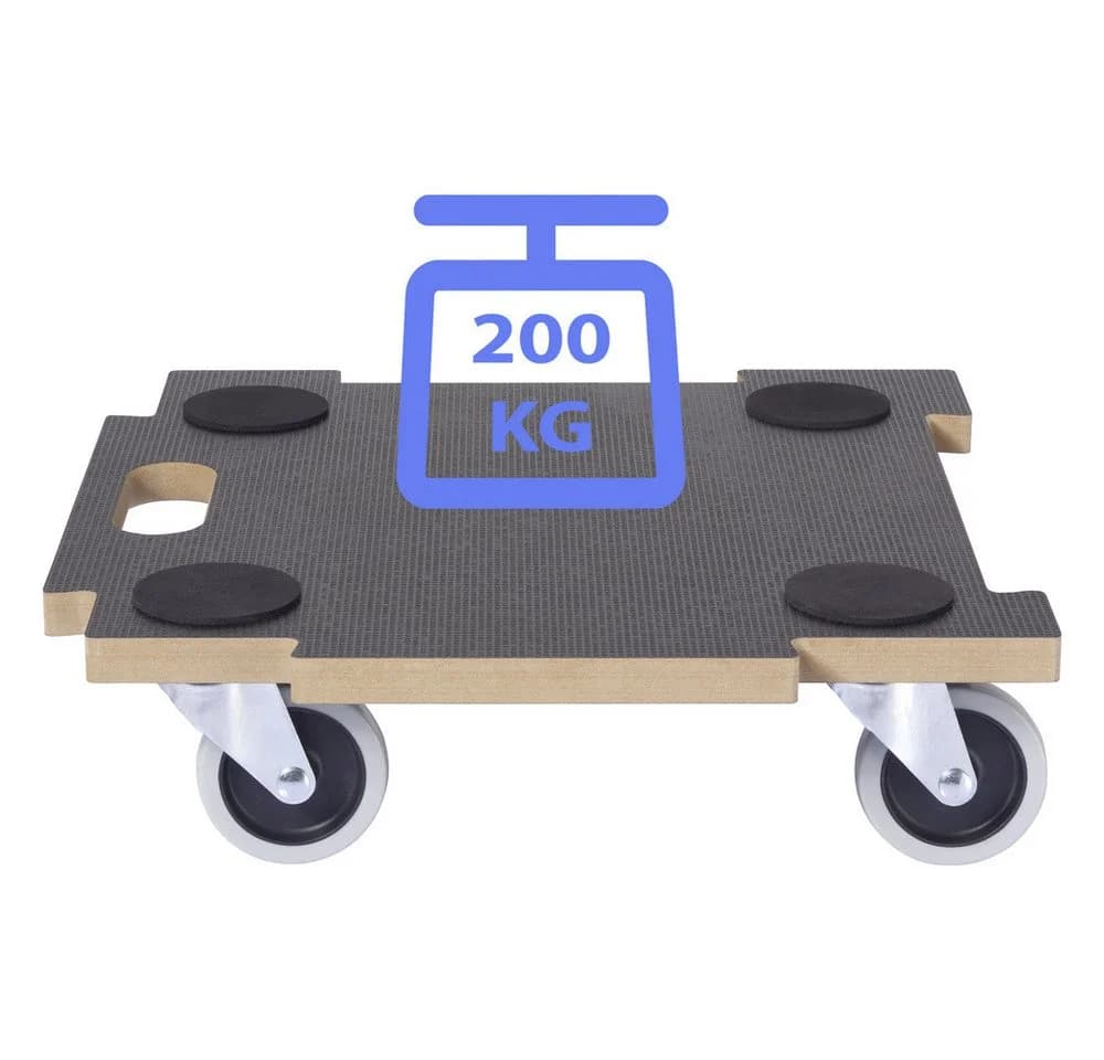 TOOLCRAFT Transportroller Erweiterbare Rollplatte MDF Traglast 200 kg